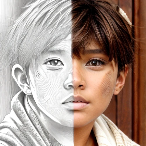 retouch,detective conan,image manipulation,adobe photoshop,photo manipulation,in photoshop,photo painting,image editing,retouching,pencil drawings,world digital painting,child portrait,photoshop,artist color,man and boy,color is changable in ps,visual impact,photomanipulation,digital artwork,photoshop manipulation