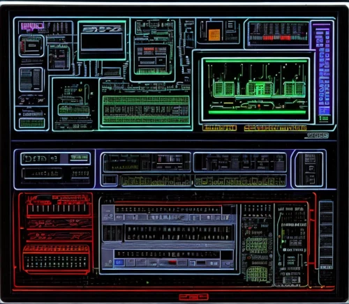 systems icons,control panel,computer art,computer system,computer graphics,computer cluster,cassettes,blueprints,stereo system,retro background,turbographx-16,synthesizers,jukebox,electronics,controls,interface,computer chips,retro technology,circuitry,interfaces