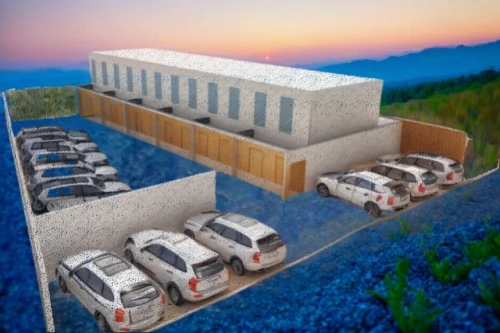 ski facility,eco hotel,car park,eco-construction,multi storey car park,new building,solar cell base,olympia ski stadium,school design,sewage treatment plant,parking lot under construction,parking system,hydropower plant,drive-in theater,car showroom,contract site,data center,modern building,parking place,mining facility