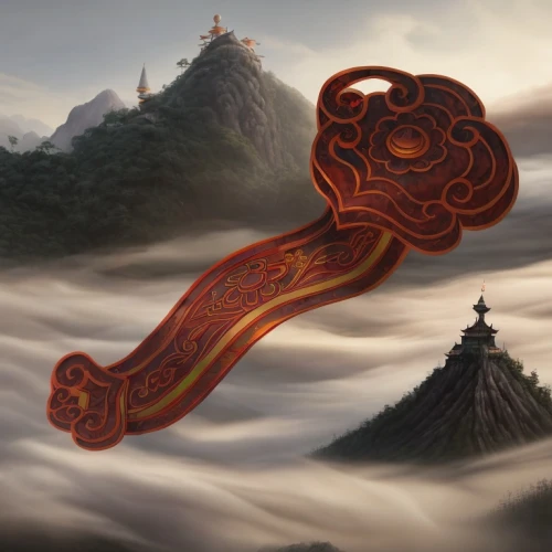 violin key,boomerang fog,snake staff,serpent,rod of asclepius,thunder snake,emperor snake,chinese dragon,flying snake,horn of amaltheia,scythe,harp of falcon eastern,ninjago,the emperor's mustache,winding,house key,mouth harp,trebel clef,scrolls,tentacle,Game Scene Design,Game Scene Design,Chinese Martial Arts Fantasy