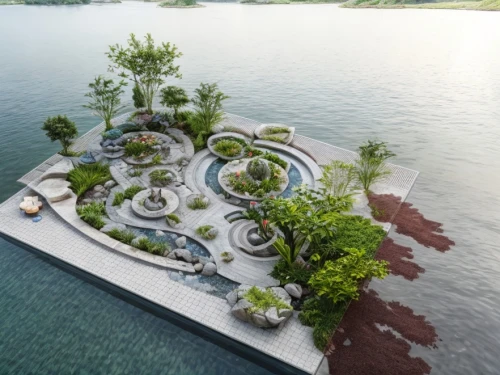 artificial island,artificial islands,floating islands,floating island,island suspended,flying island,mushroom island,infinity swimming pool,uninhabited island,landscape design sydney,islet,landscape designers sydney,eco hotel,water plant,house by the water,green island,water plants,aquaculture,underwater oasis,underwater playground,Landscape,Landscape design,Landscape space types,Waterfront Landscapes