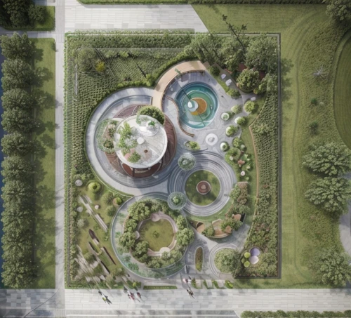 landscape plan,garden of the fountain,urban park,shanghai disney,sculpture park,3d rendering,view from above,artificial island,bird's-eye view,overhead view,school design,nature garden,garden elevation,k13 submarine memorial park,chinese architecture,architect plan,japanese zen garden,artificial islands,the old botanical garden,garden of plants,Landscape,Landscape design,Landscape Plan,Park Design