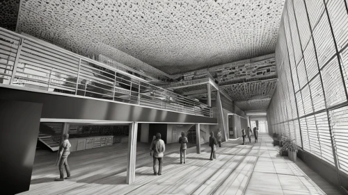 school design,ceiling construction,daylighting,archidaily,lecture hall,performance hall,corridor,conference hall,concrete ceiling,national cuban theatre,hall,lecture room,hallway,entrance hall,lobby,hallway space,conference room,function hall,auditorium,the interior of the,Art sketch,Art sketch,Ultra Realistic