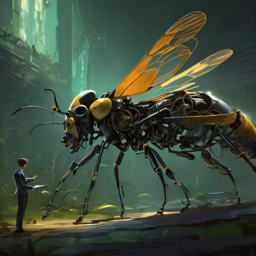 drone bee,insects,giant bumblebee hover fly,artificial fly,insect,yellow jacket,bee,arthropod,carpenter ant,bugs,pollinate,wasp,sci fiction illustration,bombyx mori,entomology,pollinator,wasps,apiarium,hive,flying insect