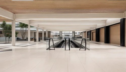 moving walkway,airport terminal,baggage hall,lobby,station concourse,walkway,hallway space,train station passage,corridor,airport,shopping mall,entrance hall,underground car park,hallway,escalator,dulles,station hall,entry path,queue area,table shuffleboard,Commercial Space,Shopping Mall,Contemporary Industrial