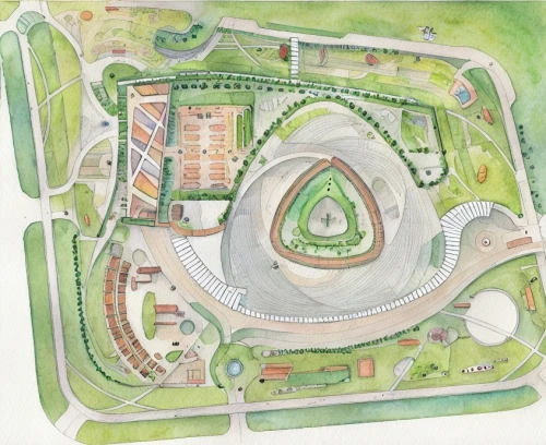 oval forum,kubny plan,race track,horseshoe,nuerburg ring,school design,equestrian center,oval,go kart track,landscape plan,oval track,stadium falcon,north american fraternity and sorority housing,racetrack,raceway,motorcycle speedway,peter-pavel's fortress,roundabout,second plan,olympia ski stadium,Landscape,Landscape design,Landscape Plan,Watercolor