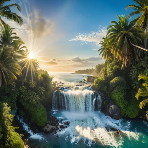 tropical floral background,tropical island,landscape background,tropical house,an island far away landscape,samoa,tahiti,waterfalls,tropical sea,tropical and subtropical coniferous forests,wasserfall,tropical jungle,coconut trees,hawaii,south pacific,coconut palms,southern island,java island,jamaica,haiti,Photography,General,Natural