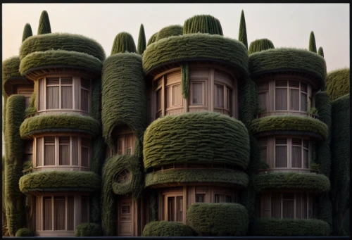 apartment building,apartment block,apartment house,house with caryatids,balconies,hanging houses,hotel w barcelona,art deco,an apartment,architectural style,apartments,gaudí,casa fuster hotel,french building,cubic house,3d rendering,arhitecture,apartment complex,garden elevation,terraced