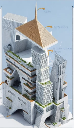 chinese architecture,asian architecture,eco-construction,japanese architecture,kirrarchitecture,residential tower,3d rendering,arhitecture,futuristic architecture,high-rise building,archidaily,multi-storey,urban development,crane houses,urban design,architecture,modern architecture,architectural style,cube stilt houses,folding roof,Architecture,Skyscrapers,Modern,Functional Sustainability 2