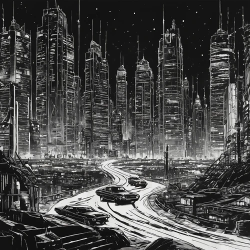 black city,metropolis,destroyed city,city cities,futuristic landscape,sci fiction illustration,sci fi,cityscape,sci-fi,sci - fi,cities,urbanization,post-apocalyptic landscape,city at night,city in flames,scifi,fantasy city,dystopian,cyberpunk,city scape,Photography,General,Natural