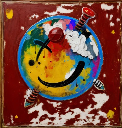 smilies,oil on canvas,smilie,rodeo clown,oil painting on canvas,glass painting,child art,modern pop art,abstract cartoon art,popart,rock painting,art painting,pac-man,cheery-blossom,smiley,smileys,popular art,smiley emoji,khokhloma painting,medicine icon,Calligraphy,Painting,Vivid Art