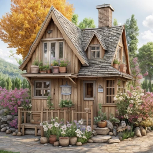 country cottage,miniature house,little house,summer cottage,small house,small cabin,wooden house,cottage,cottage garden,house in the forest,fairy house,garden shed,traditional house,country house,log cabin,wooden hut,beautiful home,witch's house,wooden houses,flower booth,Common,Common,Natural