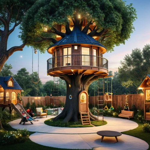 tree house,tree house hotel,treehouse,children's playhouse,round house,house in the forest,sky apartment,tree top,tree with swing,treetops,fairy house,treetop,eco hotel,tree mushroom,bee house,tree tops,fairy chimney,bird house,penny tree,tree swing,Photography,General,Natural