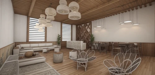 3d rendering,breakfast room,loft,render,wooden beams,patterned wood decoration,seating area,core renovation,dining room,modern decor,crown render,interior design,contemporary decor,interior modern design,meeting room,conference room,renovation,interior decoration,inverted cottage,home interior,Interior Design,Floor plan,Interior Plan,Vintage