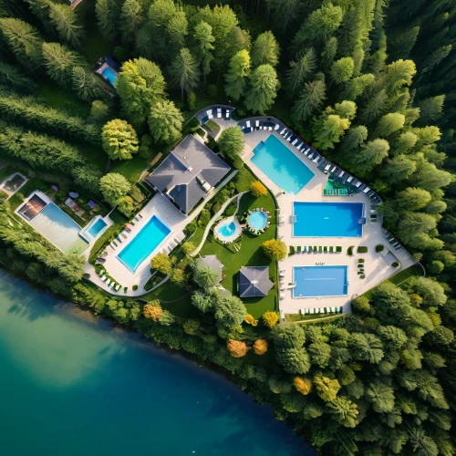 holiday villa,luxury property,pool house,house with lake,aerial landscape,bird's-eye view,tropical house,bird's eye view,croatia,house by the water,overhead shot,aerial photography,drone view,green trees with water,drone photo,drone image,infinity swimming pool,dji mavic drone,from above,aerial shot,Photography,General,Natural