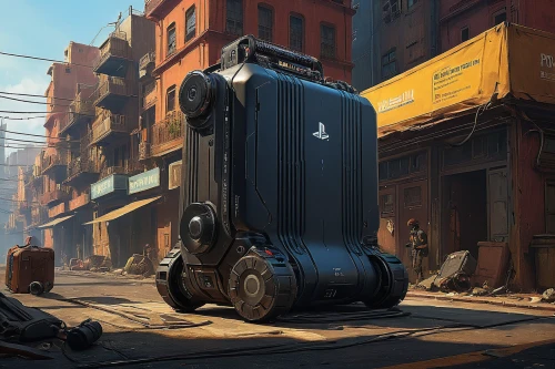 courier box,suitcase,cargo car,compactor,forklift,luggage,portable toilet,forklift truck,fork truck,garbage collector,cargo containers,fork lift,loading dock,waste container,old suitcase,baggage car,armored car,chemical container,armored vehicle,heavy transport,Illustration,Realistic Fantasy,Realistic Fantasy 28