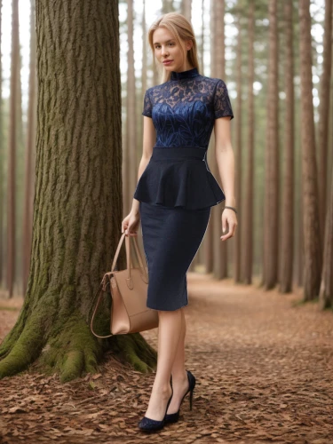 in the forest,sheath dress,ballerina in the woods,blue dress,plus-size model,spruce shoot,forest walk,forest of dean,queen-elizabeth-forest-park,beech forest,woodland,navy blue,celtic woman,vintage dress,forest background,european beech,in wood,dress walk black,coppiced,pencil skirt