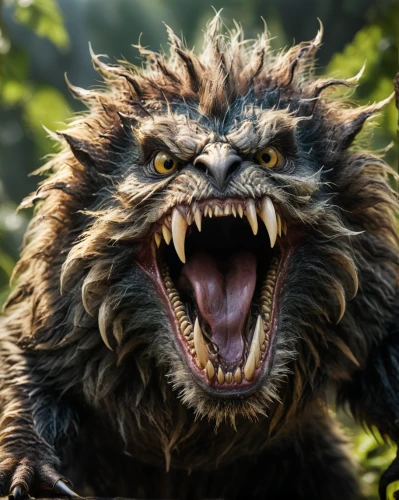 snarling,forest king lion,new world porcupine,werewolf,roar,to roar,roaring,porcupine,wicket,pallas cat,marmoset,critter,lion - feline,puli,werewolves,affenpinscher,polecat,gryphon,tasmanian devil,wild cat