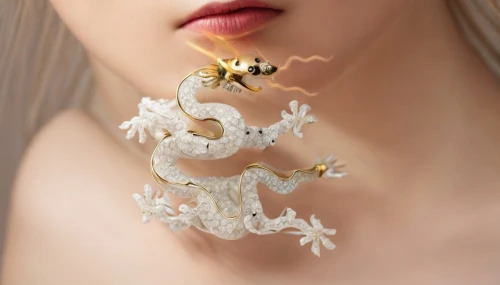 body jewelry,bridal accessory,scent of jasmine,jewelry florets,jasmine blossom,silkworm,princess' earring,gift of jewelry,bridal jewelry,tuberose,chinese dragon,jewelry,white blossom,dragon li,nudibranch,earrings,filigree,dragon's mouth orchid,grave jewelry,jewellery,Product Design,Jewelry Design,Europe,Innovative