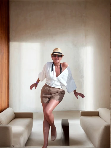 panama hat,woman sitting,chaise lounge,trilby,advertising figure,female model,woman pointing,woman playing,digital compositing,image manipulation,pointing woman,stewardess,concierge,pin-up model,search interior solutions,woman in menswear,conceptual photography,cleaning woman,photomontage,smooth criminal