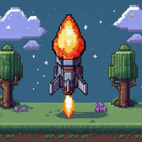 meteor,rocket launch,rocket,pixel art,rocket ship,meteorite,missiles,rocketship,meteor rideau,rockets,lift-off,rocket-powered aircraft,shuttlecocks,liftoff,flying sparks,spacescraft,fire planet,missile,space port,flaming torch,Unique,Pixel,Pixel 01