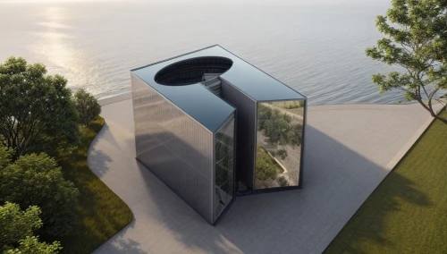 observation tower,observation deck,the observation deck,3d rendering,futuristic architecture,cubic house,folding roof,futuristic art museum,modern architecture,dunes house,pigeon house,archidaily,sky space concept,k13 submarine memorial park,flat roof,waste container,cube stilt houses,roof terrace,cube house,sky apartment,Architecture,Commercial Building,Modern,Minimalist Serenity
