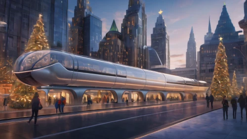 maglev,sky train,supersonic transport,monorail,futuristic architecture,electric train,high-speed rail,light rail train,santa claus train,high-speed train,light rail,high speed train,christmas sled,transport system,the transportation system,long-distance transport,transportation system,elevated railway,futuristic art museum,smart city