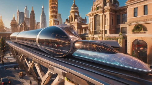 monorail,supersonic transport,sky train,high-speed rail,high-speed train,maglev,high speed train,bullet train,streetluge,conveyor belt,gondola,futuristic architecture,long-distance transport,the transportation system,car train,high-speed,pipeline transport,bobsleigh,human torpedo,br 99