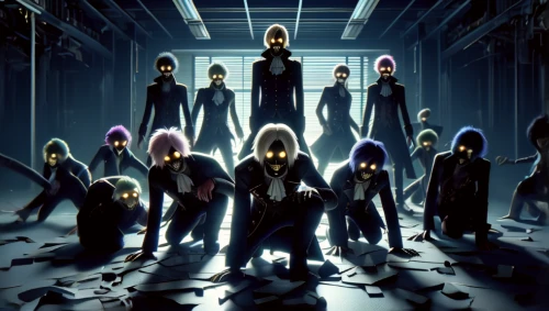 money heist,shinigami,cabal,nightshade family,underworld,violet family,the morgue,ravens,undead,persona,the dawn family,avatars,specter,twelve apostle,a3 poster,outbreak,assassins,my hero academia,colony,nexus