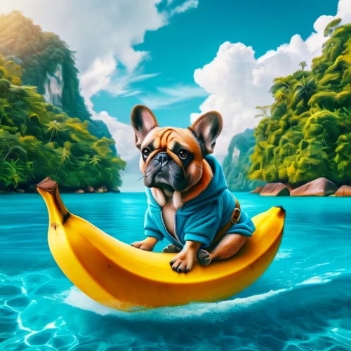 dog in the water,dog illustration,french bulldog blue,french bulldog,the french bulldog,french bulldogs,raft,raft guide,world digital painting,water dog,baby float,corgi,corgi-chihuahua,pineapple boat,surfboat,summer floatation,water sports,lilo,summer background,boating