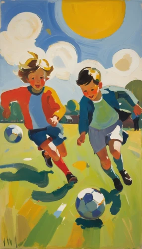 children's soccer,children playing,happy children playing in the forest,soccer world cup 1954,basque rural sports,playing field,children play,soccer kick,soccer field,soccer player,mini rugby,soccer ball,soccer,women's football,meadow play,youth sports,playing football,traditional sport,gaelic football,touch football (american),Art,Artistic Painting,Artistic Painting 41
