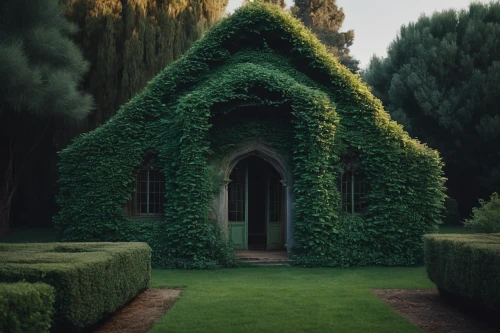 witch's house,forest chapel,witch house,green garden,greenery,aaa,manicured,pointed arch,green landscape,overgrown,hedge,fairy house,garden of eden,green lawn,little church,green living,miniature house,green wallpaper,secret garden of venus,fairy door,Photography,Documentary Photography,Documentary Photography 08