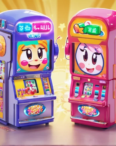 vending machines,arcade game,slot machines,mooncakes,arcade games,gumball machine,chinese icons,cartoon chips,toy cash register,vending machine,coin drop machine,kids cash register,gachapon,japanese icons,ice cream icons,kawaii patches,slot machine,baby icons,chibi children,kawaii children,Illustration,Japanese style,Japanese Style 02