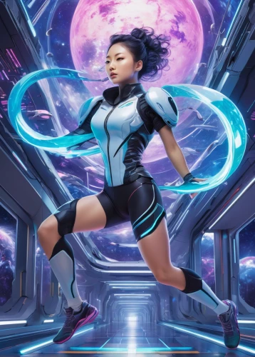 female runner,sci fiction illustration,sprint woman,cg artwork,symetra,bolt,speed skating,figure skating,artistic roller skating,velocity,rosa ' amber cover,bjork,wing ozone rush 5,sports girl,mags,mulan,topspin,roller skating,futuristic,aqua,Illustration,Japanese style,Japanese Style 20