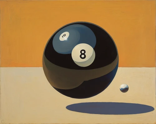 eight-ball,nine-ball,billiard ball,8 ball,bowling ball,three balls,blackball (pool),bowling balls,pool ball,spheres,wooden balls,ball-shaped,number field,billiard,bocce,english billiards,the golf ball,billiards,pétanque,bowler,Conceptual Art,Oil color,Oil Color 16