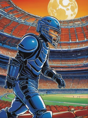 baseball protective gear,batting helmet,baseball drawing,gridiron football,baseball equipment,indoor american football,arena football,baseball,stadium falcon,sports game,ball sports,sports,indoor games and sports,baseball uniform,american football,dodger stadium,dodgers,sci fiction illustration,animal sports,sports collectible,Illustration,Japanese style,Japanese Style 05