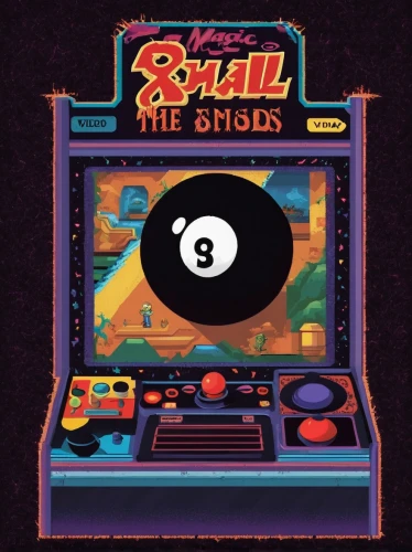 eight-ball,pinball,8 ball,nine-ball,joypad,sega genesis,emulator,cd cover,s-record-players,retro music,bolt-004,surival games 2,play balls,billiard ball,blackball (pool),scrolls,pac-man,89,8bit,round balls,Unique,Pixel,Pixel 04