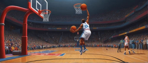 slam dunk,basketball player,dunker,backboard,basketball,basketball hoop,game illustration,basket,sports game,blocked shot,lance,air block,sports,basketball shoe,trick shot,nba,michael jordan,length ball,skill,cauderon,Illustration,Realistic Fantasy,Realistic Fantasy 18