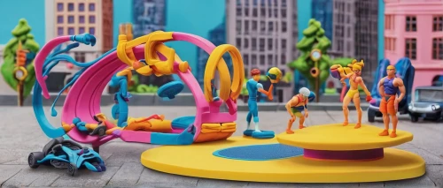 outdoor play equipment,children's playground,playset,construction toys,play yard,play tower,children toys,construction set toy,play area,inflatable ring,children's toys,children's ride,bouncing castle,street furniture,motor skills toy,plastic arts,children's playhouse,hoop (rhythmic gymnastics),baby toys,merry-go-round,Unique,3D,Clay