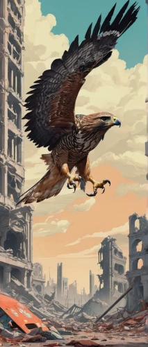 steppe eagle,eagle illustration,bird of prey,of prey eagle,hawk,mongolian eagle,falcon,hawk animal,big hawk,hawks,imperial eagle,aztec gull,eagle,gunkanjima,african eagle,hawk - bird,bird bird-of-prey,world digital painting,black kite,bird kingdom,Conceptual Art,Sci-Fi,Sci-Fi 29
