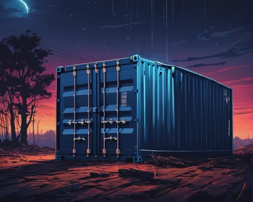 container,cargo containers,cube background,shipping container,containers,shipping containers,door-container,cube house,container freighter,cubes,research station,storage,cube stilt houses,stacked containers,dusk background,blue doors,crate,cube,shed,earth station,Conceptual Art,Fantasy,Fantasy 32