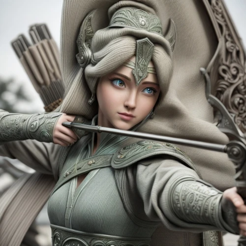 kotobukiya,elsa,elf,mulan,violet head elf,swordswoman,winterblueher,joan of arc,female warrior,goddess of justice,elven,3d figure,tiana,fantasy woman,wood elf,the enchantress,3d archery,elves,gara,elza,Common,Common,Photography