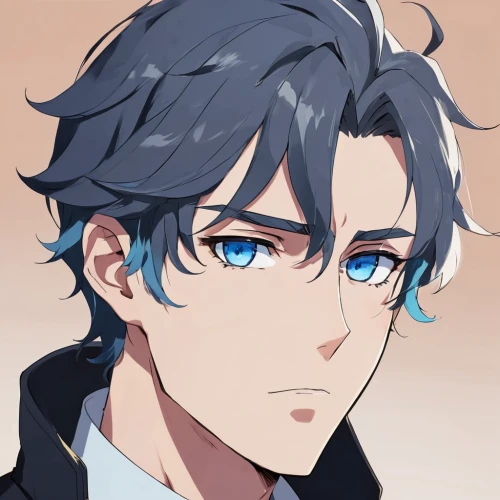 anime boy,violet evergarden,ren,edit icon,butler,portrait background,honolulu,eyeliner,gray crowned,adonis,pupils,eyebrow,valentin,oleander,anchovy,asagiri,head icon,male character,persona,disapprove,Illustration,Japanese style,Japanese Style 06