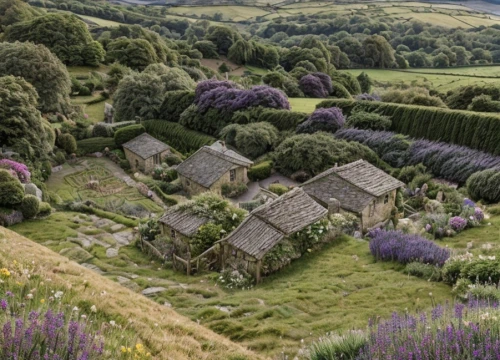 lavender fields,lavender field,hobbiton,purple landscape,tuscan,lavenders,provence,peak district,lavendar,cottage garden,north yorkshire moors,derbyshire,the valley of flowers,north yorkshire,verbena,dorset,the lavender flower,farm landscape,tuscany,home landscape,Landscape,Garden,Garden Design,English Cottage Garden