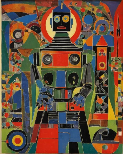 robot icon,robots,robot in space,robot,robotic,man with a computer,robot eye,mecha,autome,automobile,computer art,picasso,robotics,cubism,cybernetics,1967,old elektrolok,percolator,smart album machine,braque francais,Art,Artistic Painting,Artistic Painting 38