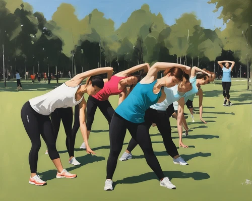 sport aerobics,sports exercise,delete exercise,aerobic exercise,sports training,exercise,qi gong,figure group,sports dance,athletic,yoga day,sun salutation,yoga class,exercises,aerobics,physical exercise,ball (rhythmic gymnastics),painting technique,sport,exercising,Conceptual Art,Fantasy,Fantasy 10