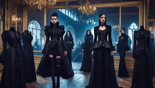 gothic fashion,gothic style,dark gothic mood,gothic dress,gothic portrait,gothic,gothic woman,goths,goth like,goth subculture,witch house,dress walk black,goth weekend,black coat,black dresses,vampires,women's clothing,mannequins,witches,goth,Conceptual Art,Sci-Fi,Sci-Fi 23