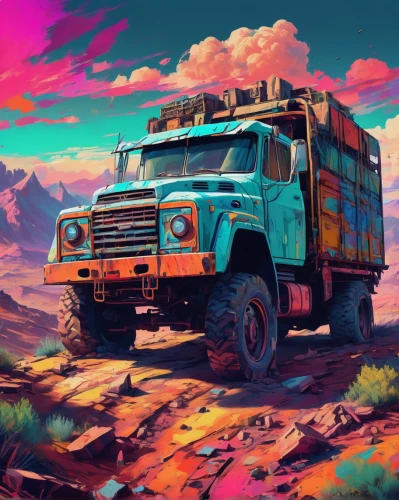 rust truck,retro vehicle,kamaz,gaz-53,uaz-452,defender,uaz-469,land vehicle,truck,scrap truck,desert safari,desert run,cybertruck,land-rover,uaz patriot,world digital painting,fire truck,safari,pickup-truck,caterpillar gypsy,Conceptual Art,Daily,Daily 21