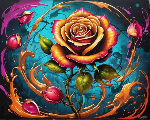 rosa ' amber cover,rose flower illustration,colorful roses,flower painting,landscape rose,spray roses,yellow rose background,rainbow rose,blooming roses,floral rangoli,rosa,flower background,rose png,water rose,roses pattern,floral background,free land-rose,disney rose,flower art,rose flower drawing,Conceptual Art,Graffiti Art,Graffiti Art 09