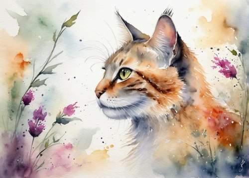 watercolor cat,watercolor background,calico cat,watercolor painting,watercolor paint,watercolor,watercolor floral background,digiscrap,meadow in pastel,watercolour,red tabby,watercolour fox,flower cat,cat portrait,drawing cat,flower painting,watercolor paint strokes,watercolor dog,calico,tabby cat,Illustration,Paper based,Paper Based 24